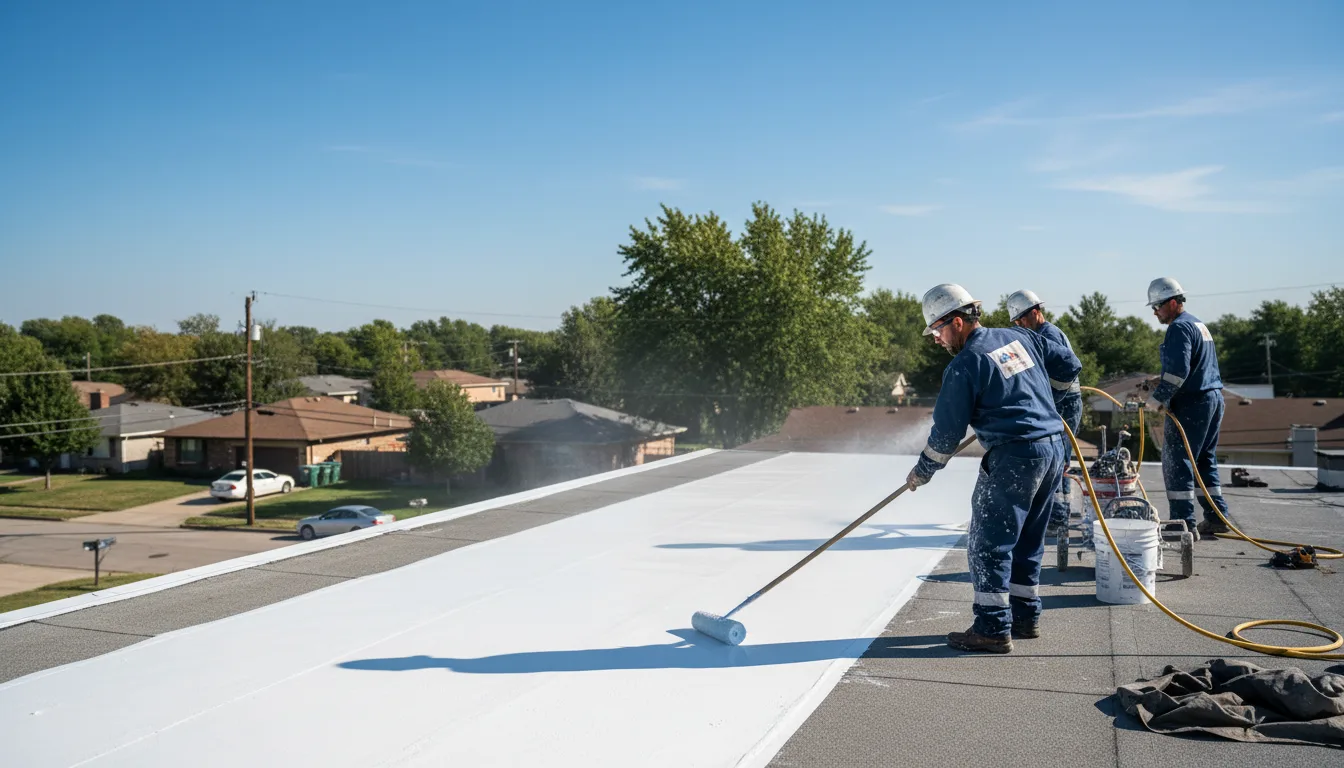Commercial roof coating in Monticello, IA near me